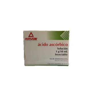 ÁCIDO ASCÓRBICO 1G/10ML SOLUCIÓN INYECTABLE