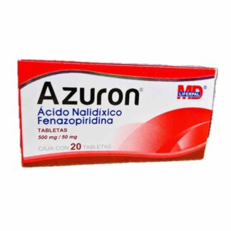 AZURON ÁCIDO NALIDÍXICO, FENAZOPIRIDINA 500MG/50MG C/20 TAB