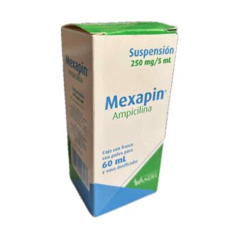 MEXAPIN AMPICILINA 250MG/5ML SUSPENSIÓN - 60 ml