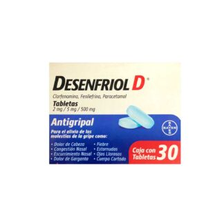 DESENFRIOL-D 2/5/500MG TAB 30