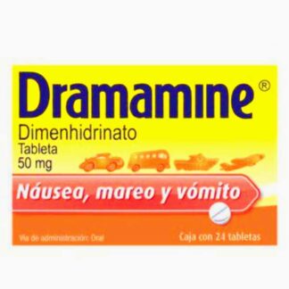 DRAMAMINE 50 MG  24 TABLETAS