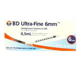 JERINGA DESECHABLE BDU-FINEIN 0.5ML31GX6MMC/10