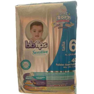 PAÑAL BBTIPS E6-XLGRANDE C/40