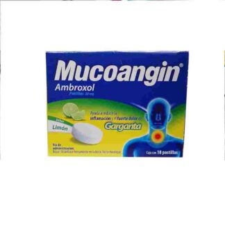 MUCOANGIN AMBROXOL 20MG LIMON 18 PASTILLAS