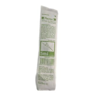 JERINGA  DE PLASTICO 5 ML VERDE
