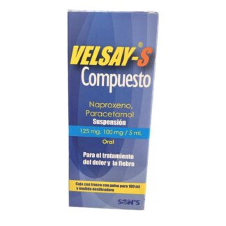 VELSAY -S SUSPENSIÓN 125MG, 100,MG/5ML