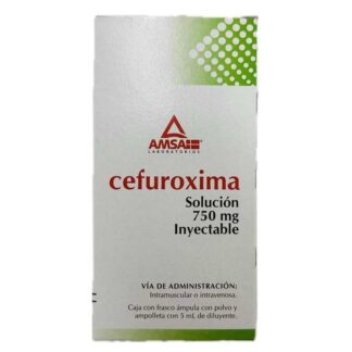 CEFUROXIMA SOLUCÍON INYECTABLE 750MG