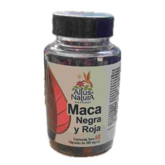 MACA NEGRA Y ROJA 60 CAPSULAS DE 500MG C/U