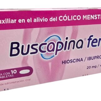 BUSCAPINA FEM 20MG/400MG C/10 TAB