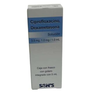 CIPROFLOXACINO DEXAMETAXONA SOLUCION GOTERO 5 ML