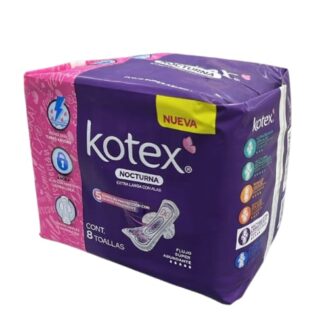 KOTEX NOCTURNA C/ALAS C/8 (NUEVA)